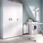 Armario 3 puertas multiuso modelo fit en blanco