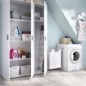 Armario 3 puertas multiuso modelo fit en blanco