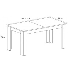 MESA EXTENSIBLE MODELO LENA