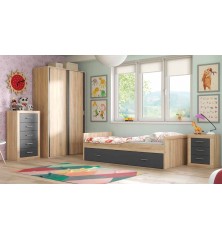 DORMITORIO JUVENIL LARA 64 CAMBRIA GRAFITO dormitorios juveniles 569,00 € 470,25 €