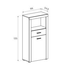 COMPOSICION TEXAS 3 EN COLOR CAÑON muebles de salón 404,00 € 333,88 €