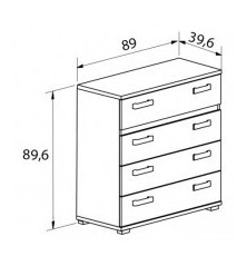 Copy of dormitorio modelo priego en color cambria grafito luces leds