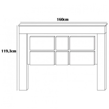 Copy of dormitorio monika 03 en pino andersen gris