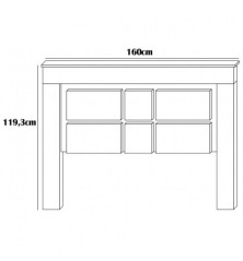 CABECERO Y DOS MESITAS LARA CON PATAS CAMBRIA GRAFITO Dormitorios de matrimonio 195,00 € 161,16 €