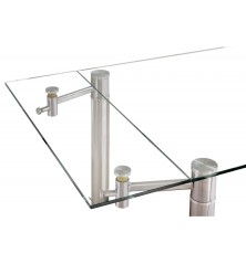 Mesa comedor cristal rectangular savia