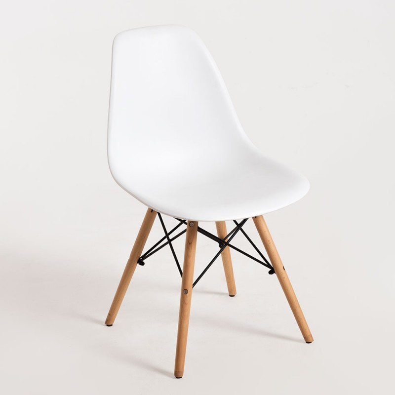 Silla modelo nordic blanca oferta