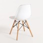 Silla modelo nordic blanca oferta