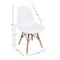 Silla modelo nordic blanca oferta