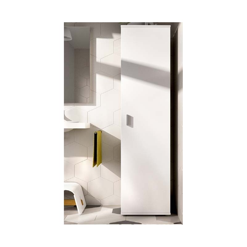 Armario de 1 puerta multiusos modelo fit en blanco