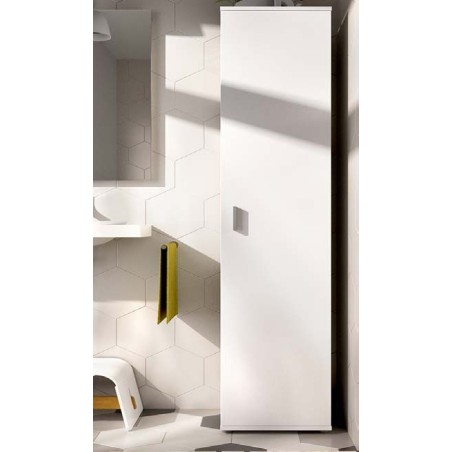 Armario de 1 puerta multiusos modelo fit en blanco