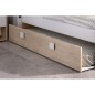 Cama arrastre dina 90x190 natural blanco