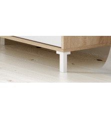 Modulo tv modelo urban plus-brooklyn, roble canadian/blanco