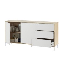 Aparador modelo urban plus-brooklyn, roble canadian/blanco artik