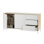 Aparador modelo urban plus-brooklyn, roble canadian/blanco artik