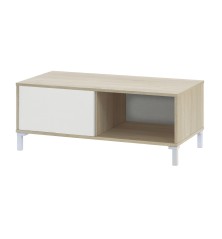 Mesa de centro modelo urban plus-brooklyn, roble canadian/blanco