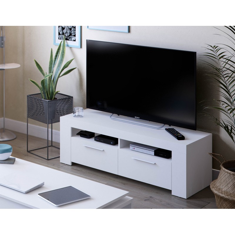 Mesa tv modelo urban en blanco artik