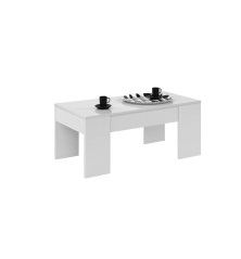 Mesa de centro modelo flow, blanco artik