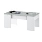 Mesa de centro modelo lia-flow, cemento/blanco artik