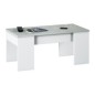 Mesa de centro modelo lia-flow, cemento/blanco artik