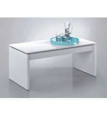 MESA DE CENTRO MODELO ATTUALE, BLANCO BRILLO