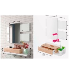 RECIBIDOR MODELO MODERN EN ROBLE CANADIAN/BLANCO ARTIK Resfor 75,00 € 61,98 €