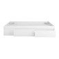 Cama 4 cajones  modelo bed, en color blanco