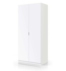 Armario 2 puertas Low Cost en  blanco