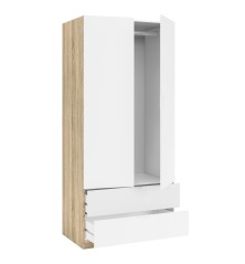 ARMARIO 2 PUERTAS 2 CAJONES YOUTH, EN DOS COLORES BLANCO Y ROBLE Resfor 135,00 € 111,57 €