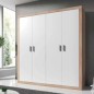 Armario lara 4 puertas color  cambrian blanco