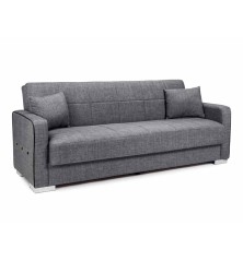 SOFA CAMA TIERRA EN GRIS Y BEIGE