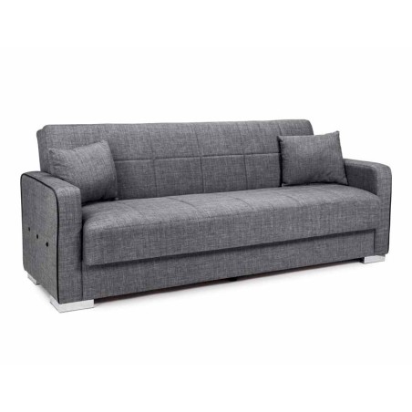 SOFA CAMA TIERRA EN GRIS Y BEIGE