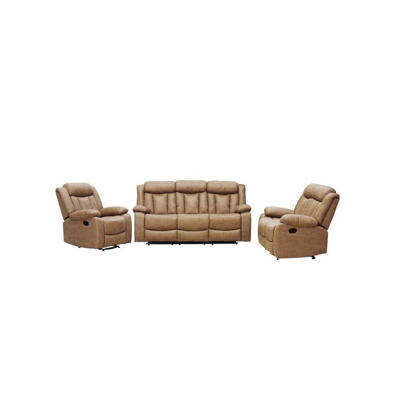 SOFAS MOTRIL RELAX MANUAL 3+2+1, CALMEL Y GRIS CLARO Sofás 352,00 € 290,91 €