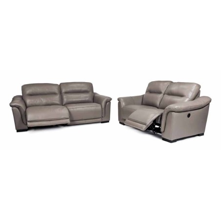 CONJUNTO SOFAS 3+2 PLAZAS MODELO MARCUS ELECTRICO EN PIEL COLOR PIEDRA Sofás 2.696,00 € 2.228,10 €