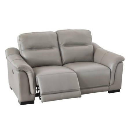 Conjunto sofas 3+2 plazas modelo  marcus electrico en piel color piedra