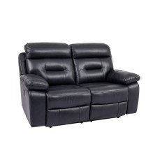 Conjunto sofas 3+2 plazas modelo  roosevelt electrico en piel color marino