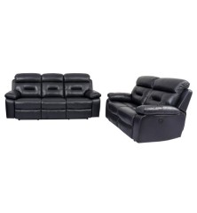 CONJUNTO SOFAS 3+2 PLAZAS MODELO ROOSEVELT ELECTRICO EN PIEL COLOR MARINO Sofás 2.515,00 € 2.078,51 €