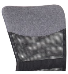 SILLA OFICINA DORAIMON EN GRIS  PATAS NEGRAS ERGONOMICA