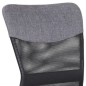 Silla oficina doraimon en gris  patas negras ergonomica