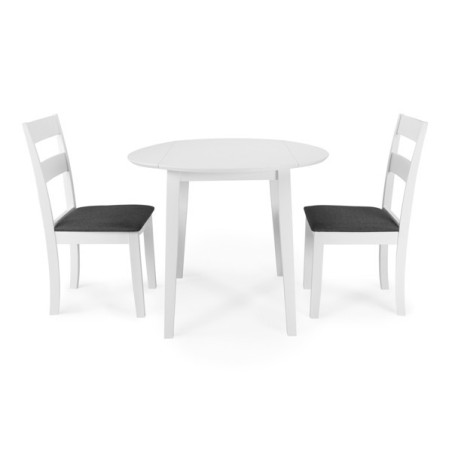 Set de mesa +2 sillas modelo pia en madera lacada