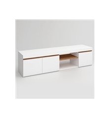 MUEBLE DE T.V. MODELO ELIS+ESTANTE EN BLANCO NATURA