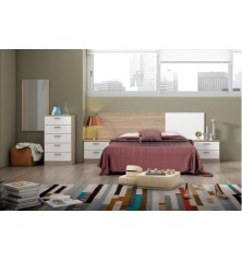 Dormitorio Completo Modelo New Couple en Sable y Blanco Dormitorios de matrimonio 147,00 € 121,49 €