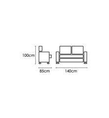 Sofa  2 plazas   Modelo Ruben