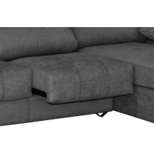 Sofá chaiselongue  black con arcon