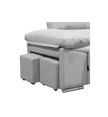 Sofá Chaiselongue Izquierdas Copi Gris con Arcon