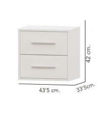 Dormitorio completo Puzzle 15 blanco ya montado