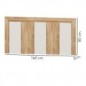 Dormitorio completo Puzzle 18 roble blanco ya montado