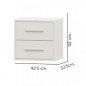 Dormitorio completo Puzzle 18 roble blanco ya montado