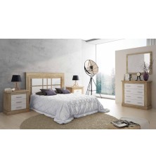 Dormitorio modelo chellen 13 color cambria blanco