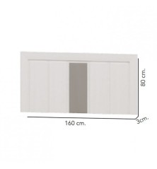 Dormitorio modelo niza 14 en blanco plata