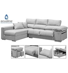 Sofá Chaiselongue Izquierdas Copi Gris con Arcon